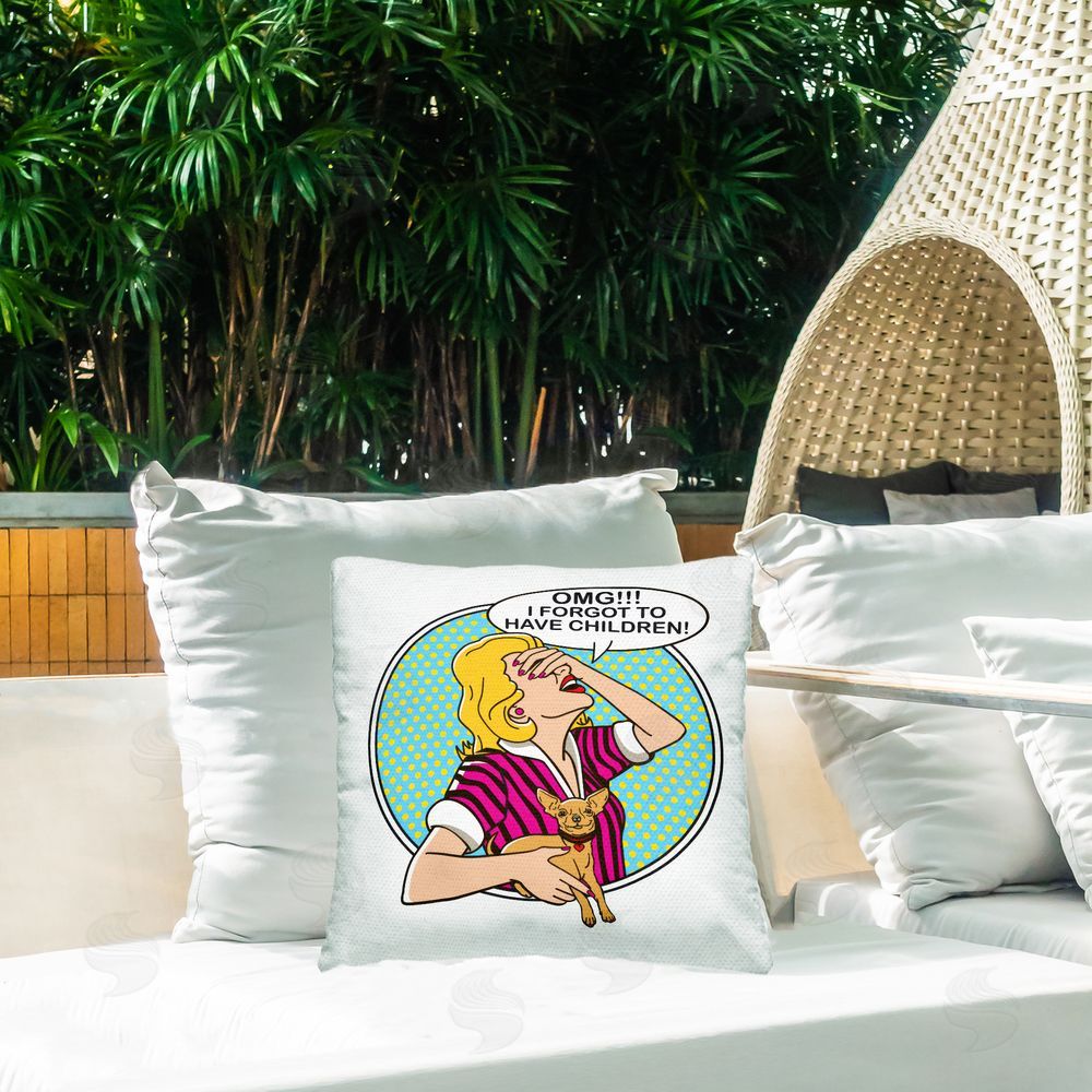 Dog is Good | Forgot To Have Children Printed Throw Pillow