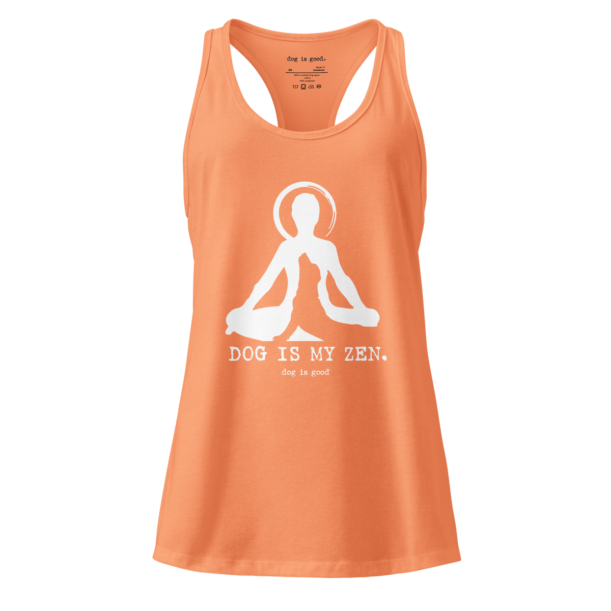 Tank Top: Dog is My Zen (Women's Racerback)