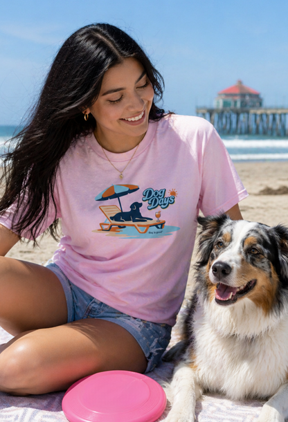 T-shirt: Dog Days (Pink)