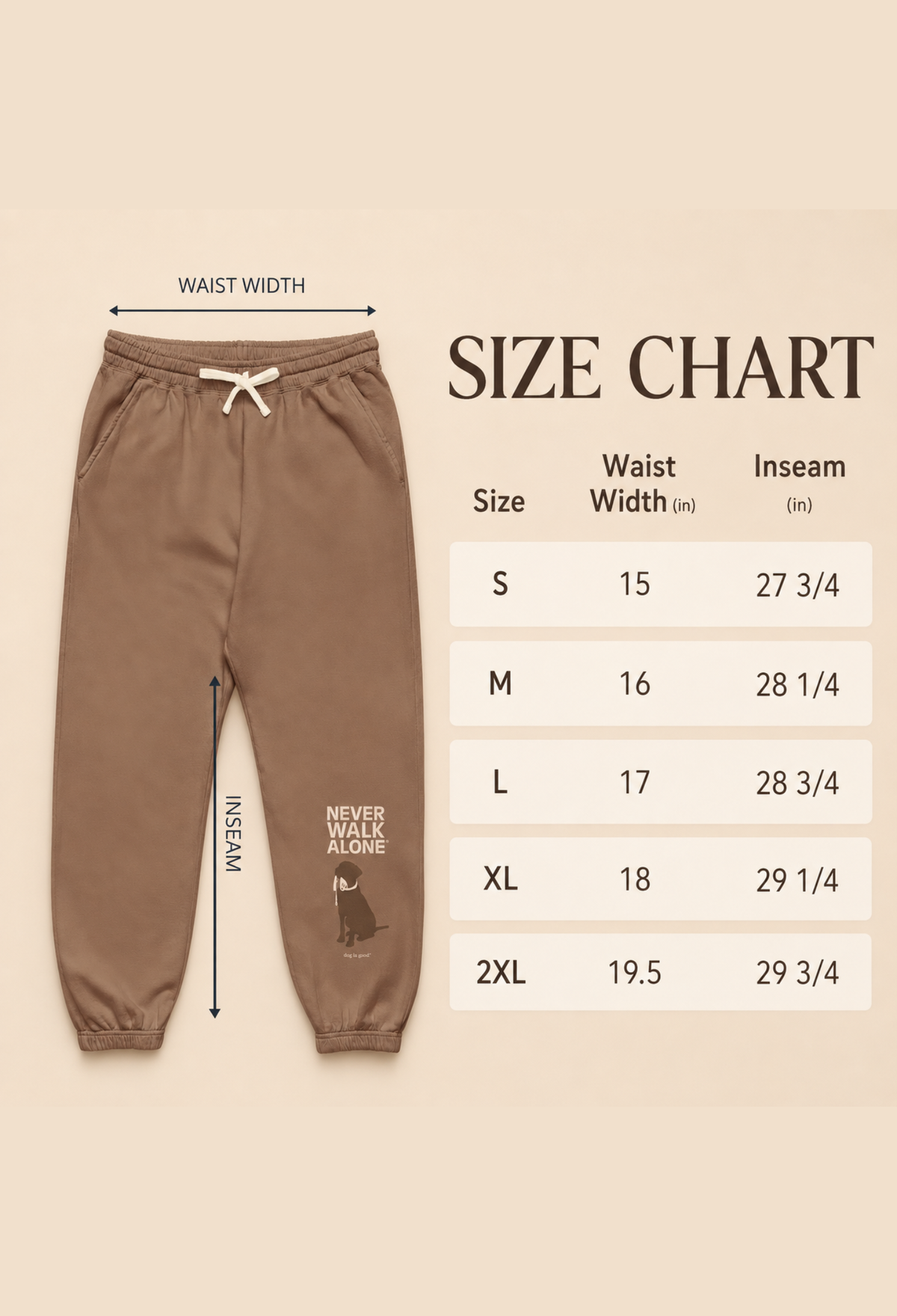 Fleece Joggers: Never Walk Alone