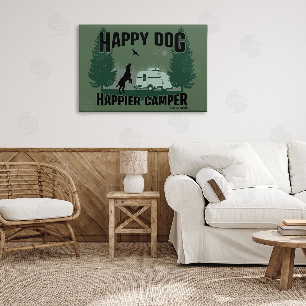 Dog is Good | Happier Camper with Dog Wall Art