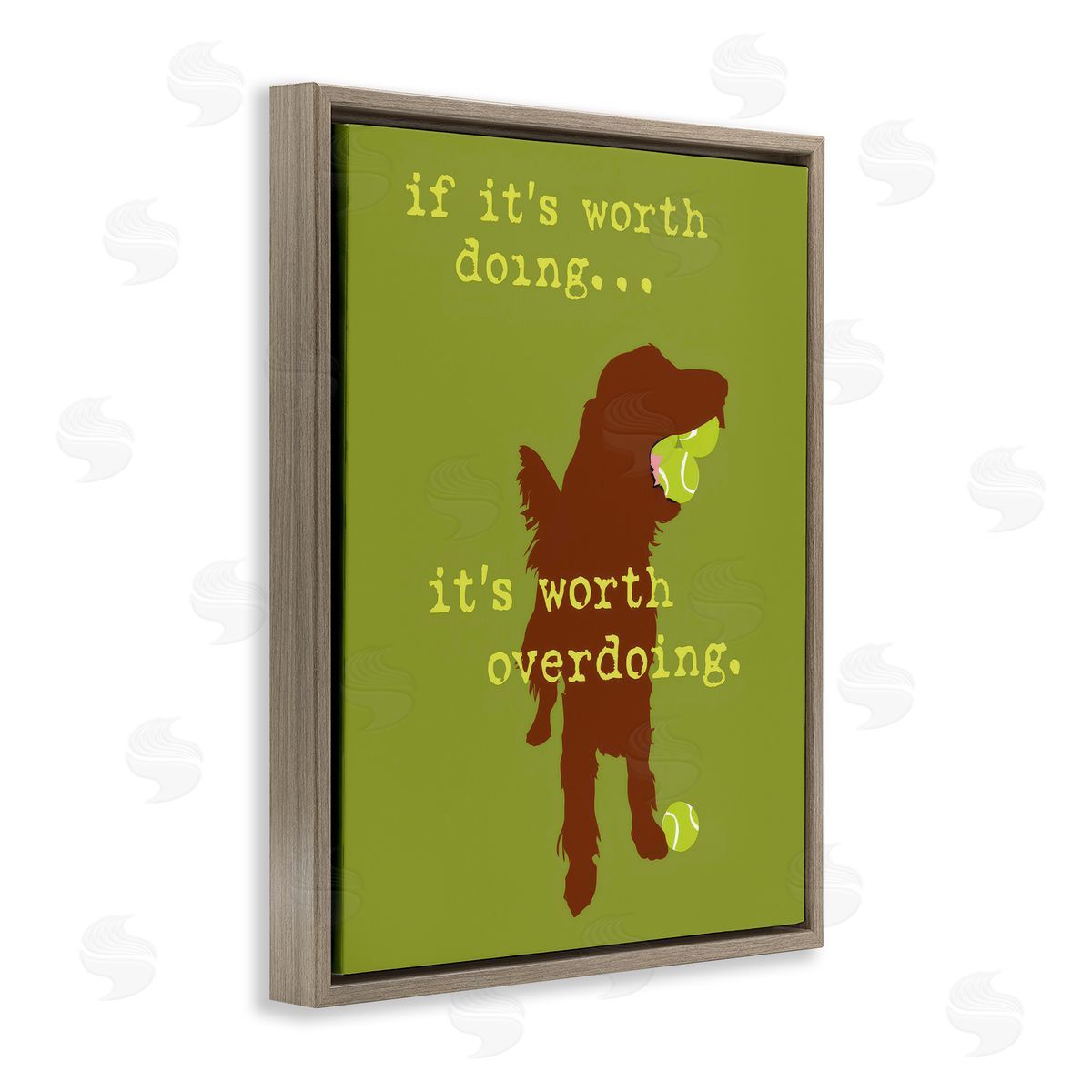 Dog is Good | Worth Overdoing Dog Phrase Wall Art