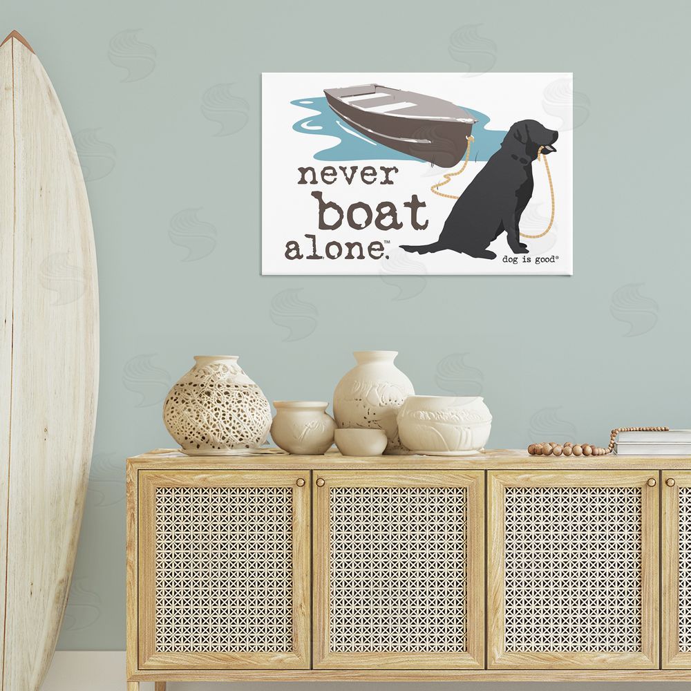 Dog is Good | Never Boat Alone Dog Wall Art