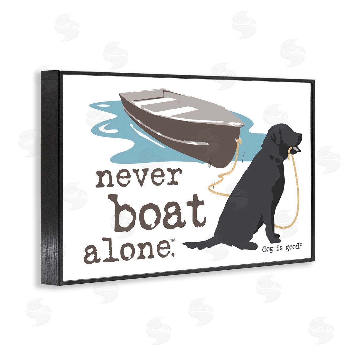 Dog is Good | Never Boat Alone Dog Wall Art