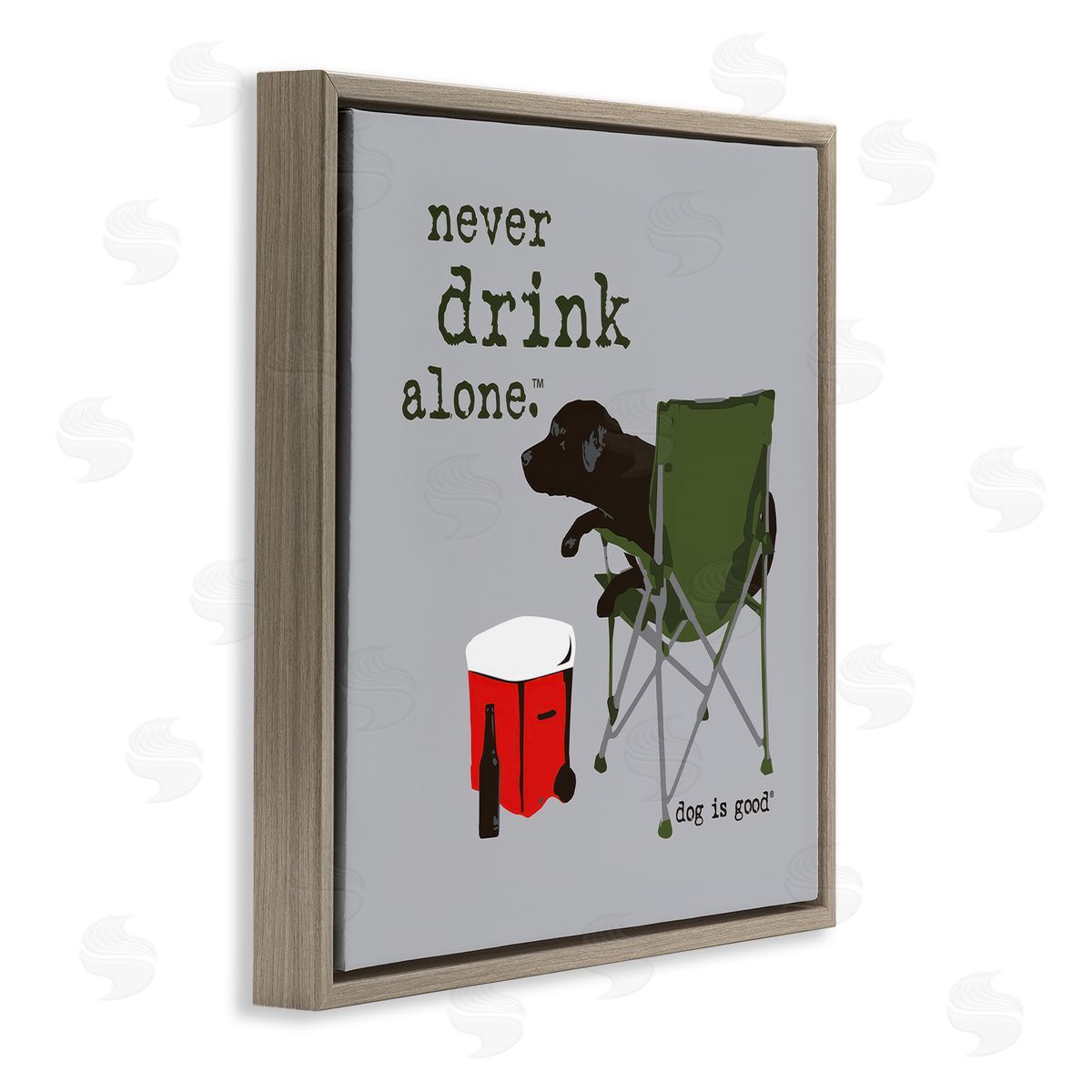 Dog is Good | Never Drink Alone Dog Wall Art