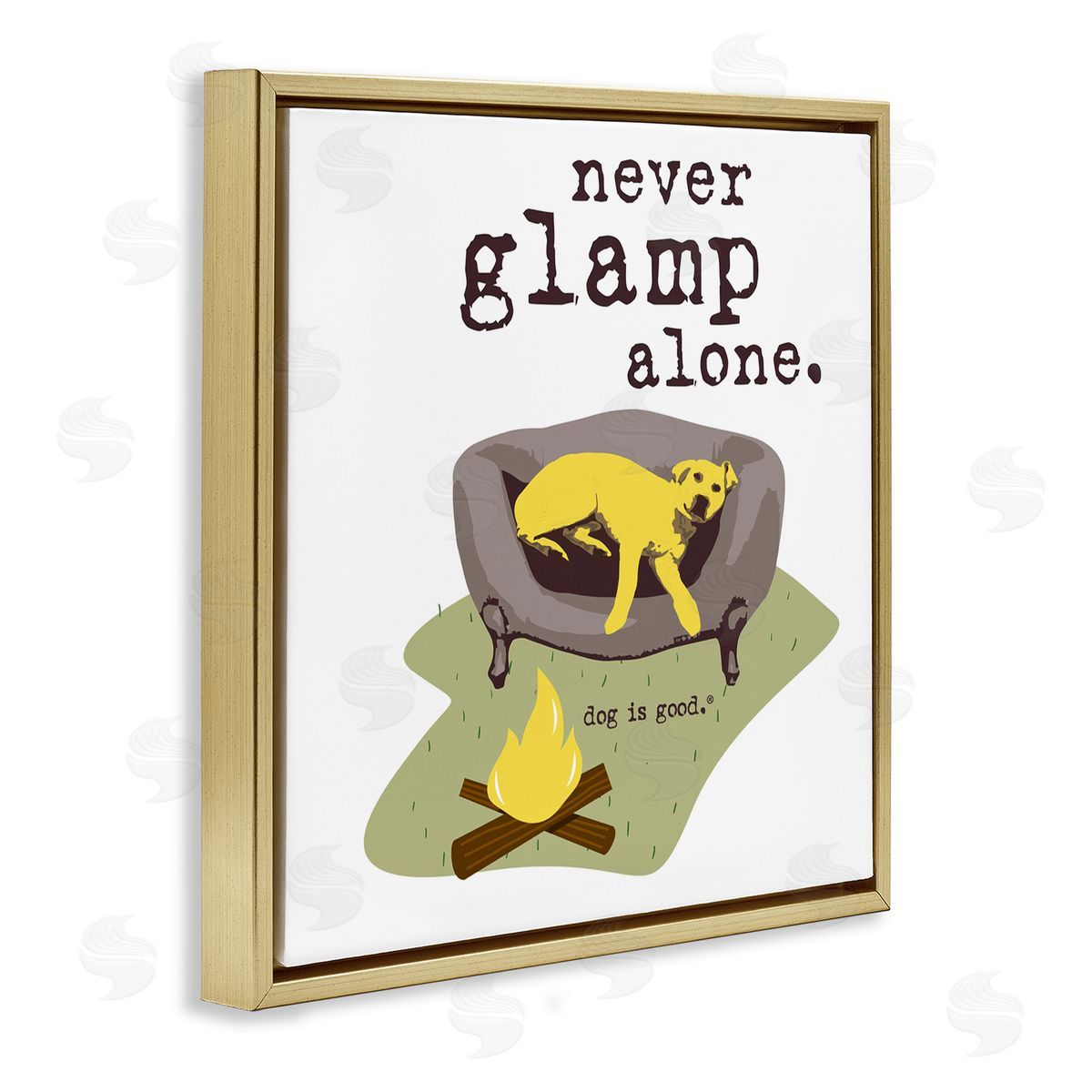 Dog is Good | Never Glamp Alone Dog Wall Art