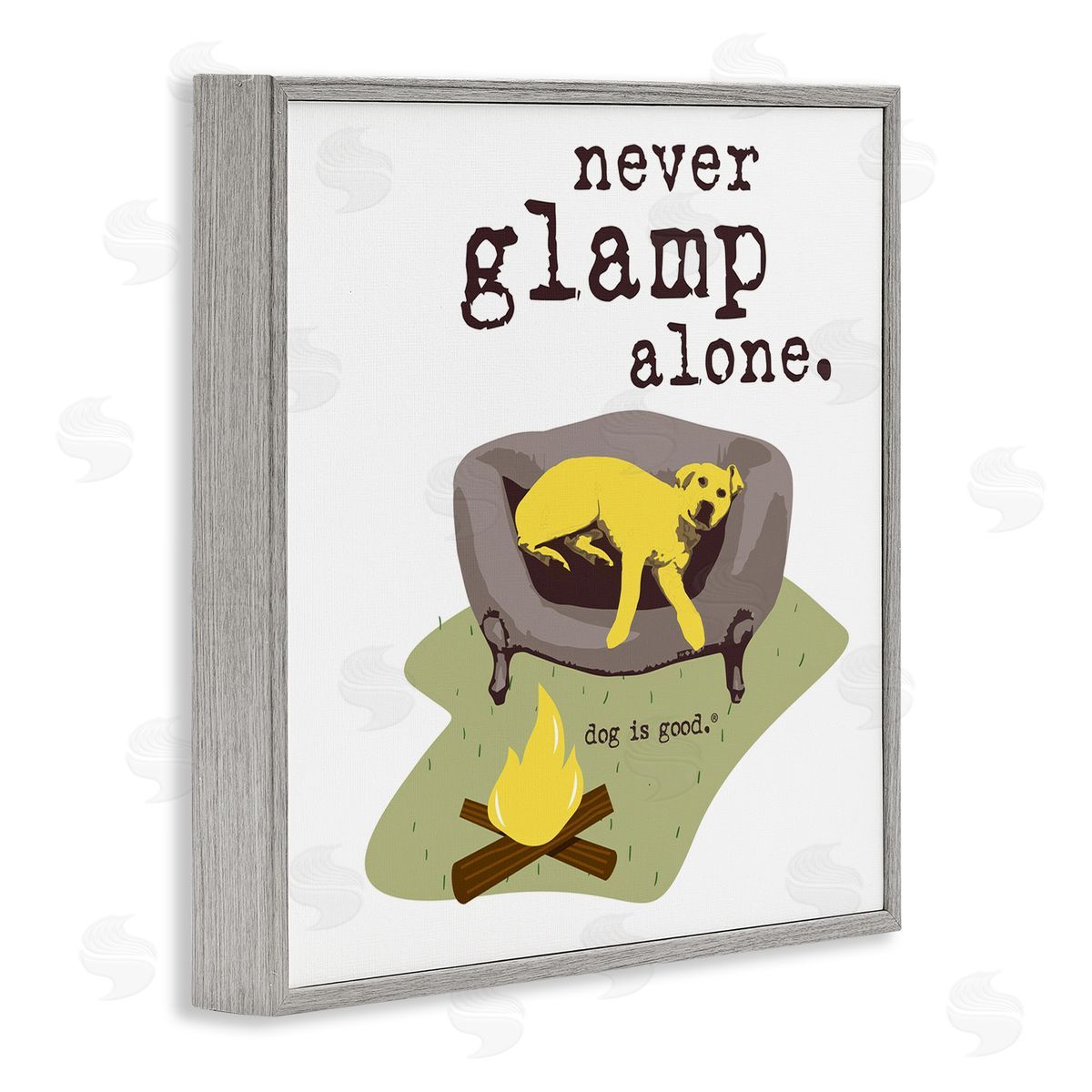 Dog is Good | Never Glamp Alone Dog Wall Art
