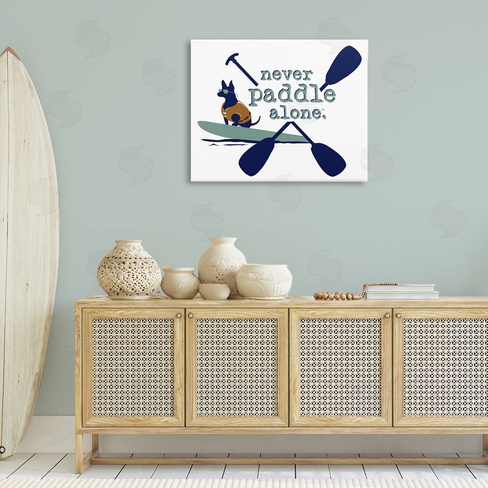 Dog is Good | Never Paddle Alone with Dog Wall Art