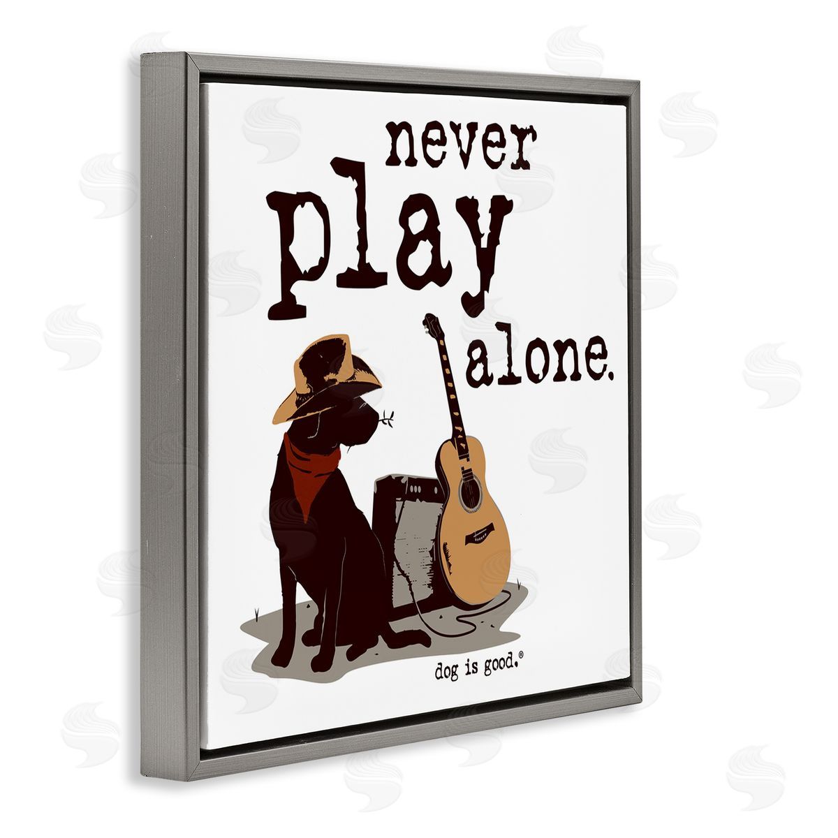 Dog is Good | Never Play Music Alone Wall Art