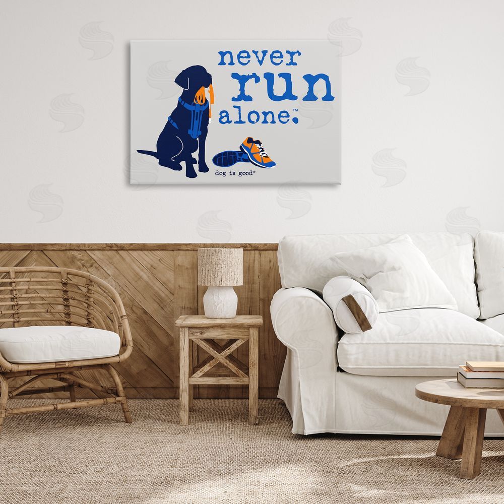 Dog is Good | Never Run Alone Dog Wall Art
