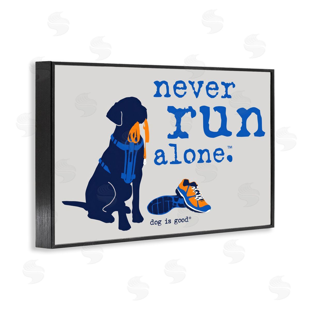 Dog is Good | Never Run Alone Dog Wall Art
