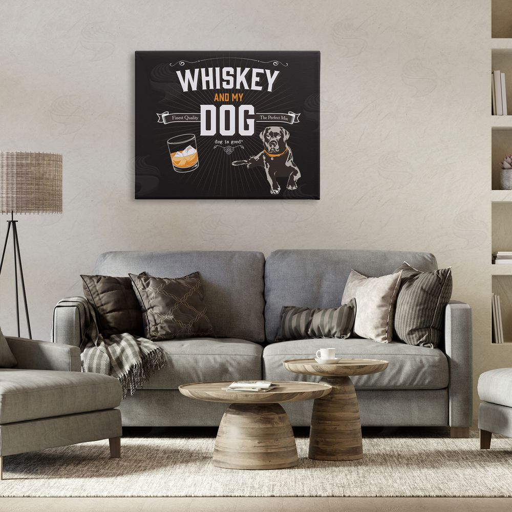 Dog is Good | Whiskey & My Dog Wall Art