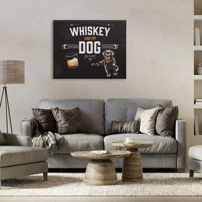 Dog is Good | Whiskey & My Dog Wall Art