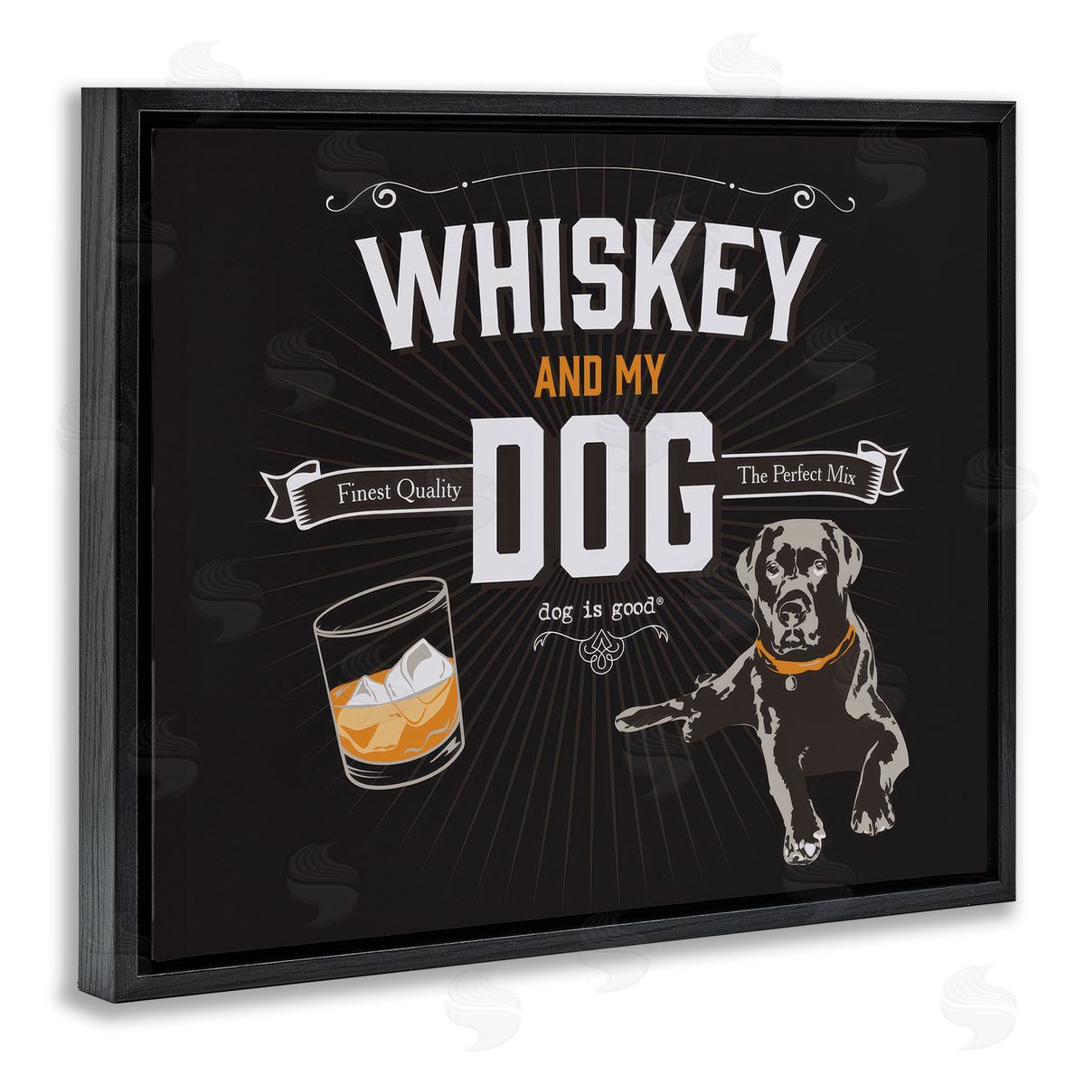 Dog is Good | Whiskey & My Dog Wall Art