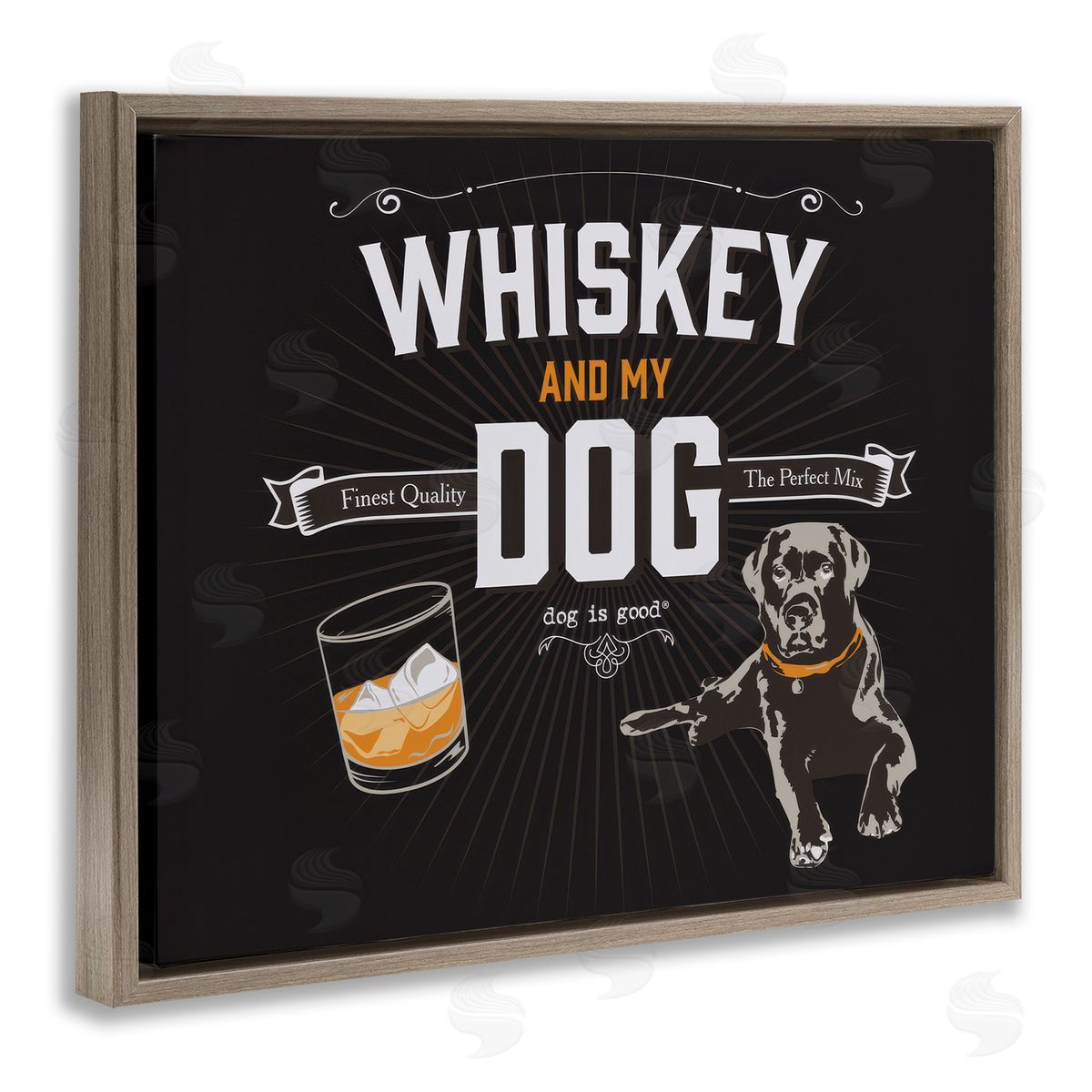Dog is Good | Whiskey & My Dog Wall Art