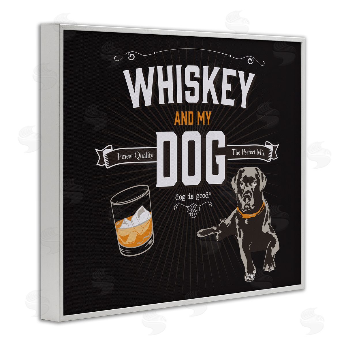 Dog is Good | Whiskey & My Dog Wall Art