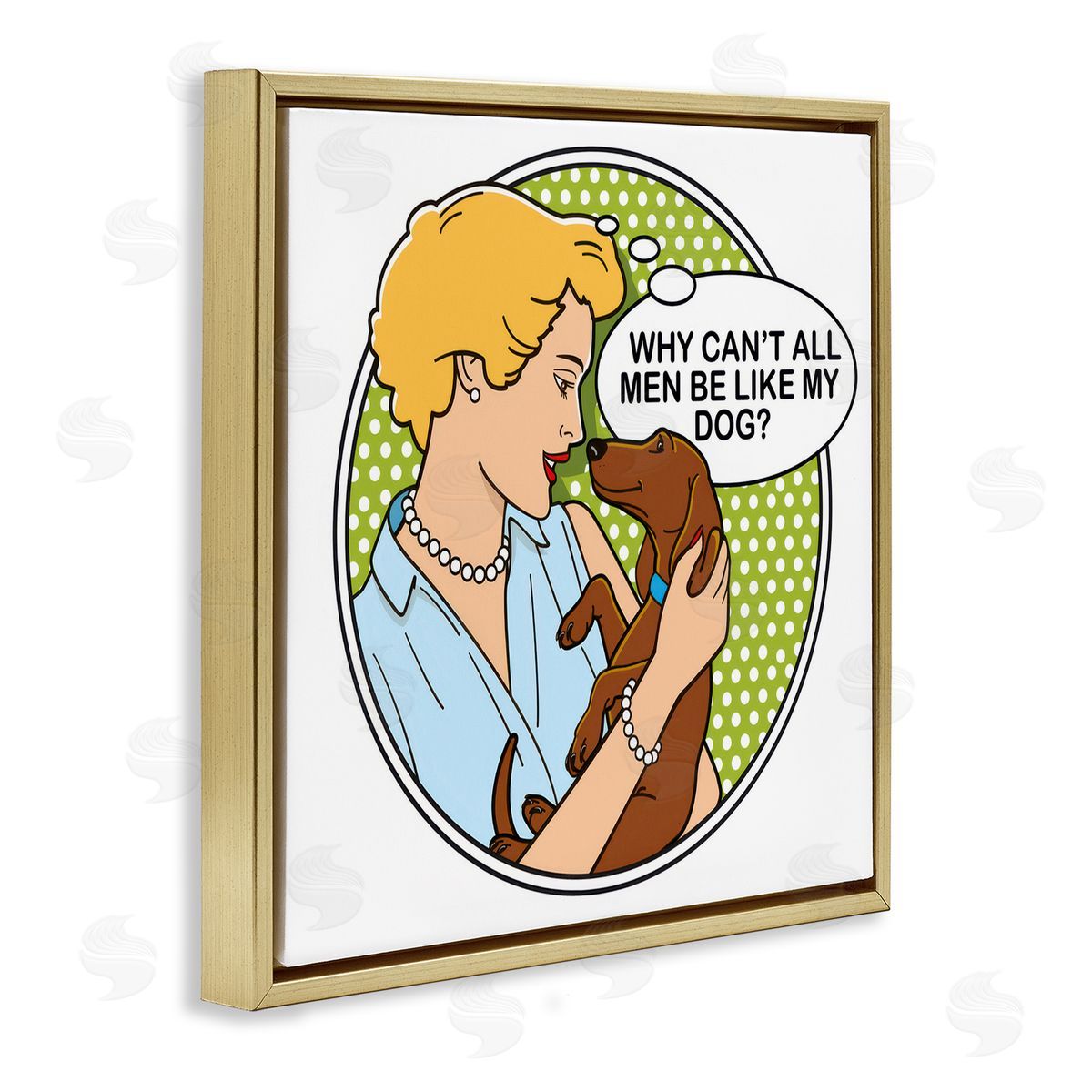 Dog is Good | Funny Men & Dogs Wall Art