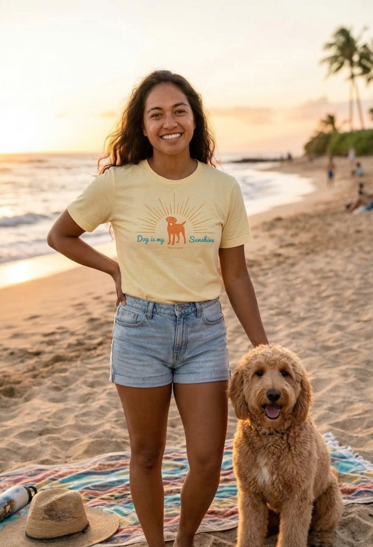 T-shirt: Dog is My Sunshine (Soft Yellow)