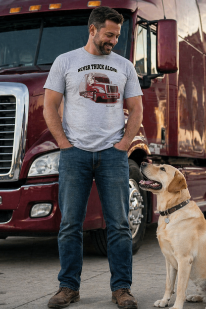 T-shirt: Never Truck Alone