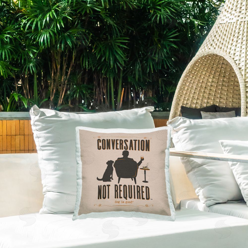 Dog is Good | Whiskey & My Dog Printed Throw Pillow