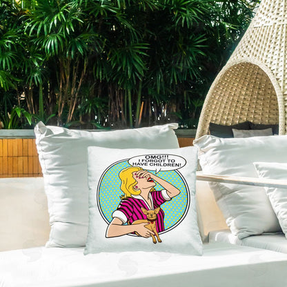 Dog is Good | Forgot To Have Children Printed Throw Pillow
