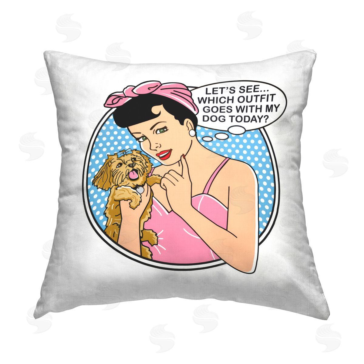 Dog is Good | Which Outfit with Dog Printed Throw Pillow