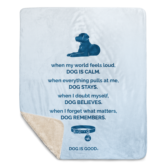 Throw Blanket: Dog is Calm
