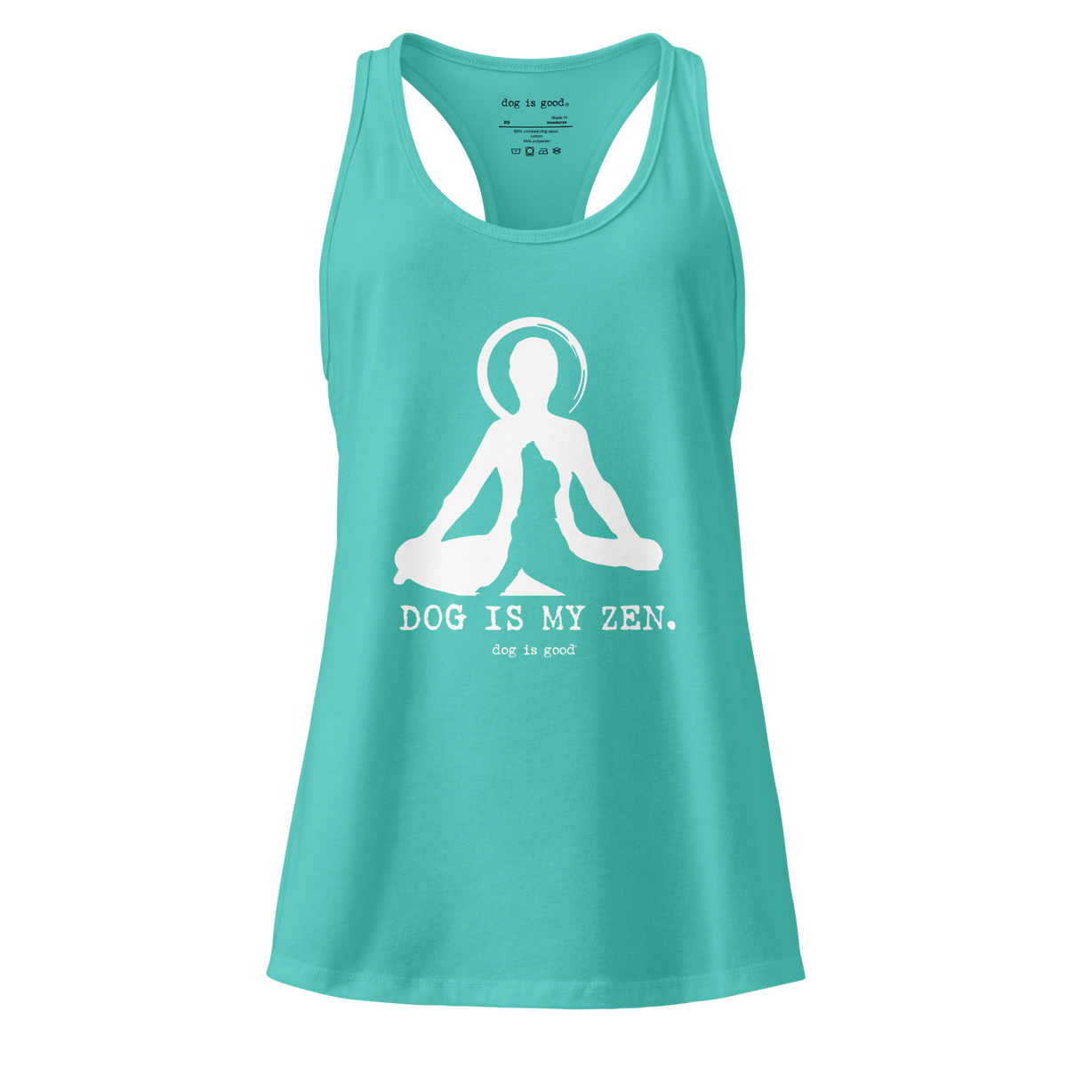 Tank Top: Dog is My Zen (Women's Racerback)